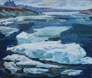 1970s Impressionism Seascape Painting, Ukrainian Artist, 1977 50-60