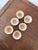 Late 20th Century Late 20th Century Set of 6 Handcrafted Natural Stone/Marble Cups For Sale - Image 5 of 5
