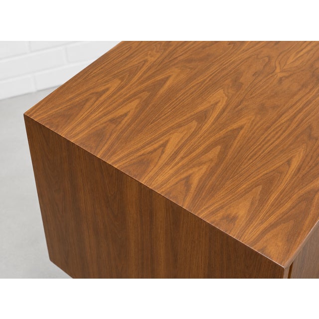 Wood Apartment Sized Mid Century Modern Credenza | Walnut Sideboard by Bruno Hansen, Made in Denmark For Sale - Image 7 of 12