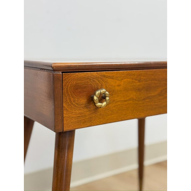 Pair of Vintage Atomic Nightstands Retro Bedside Tables MCM End Tables For Sale - Image 4 of 17