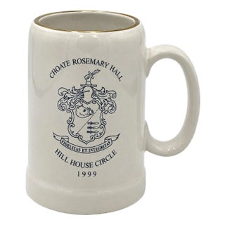 Vintage Choate Rosemary Hall Hill House Circle 1999 Ceramic Mug For Sale
