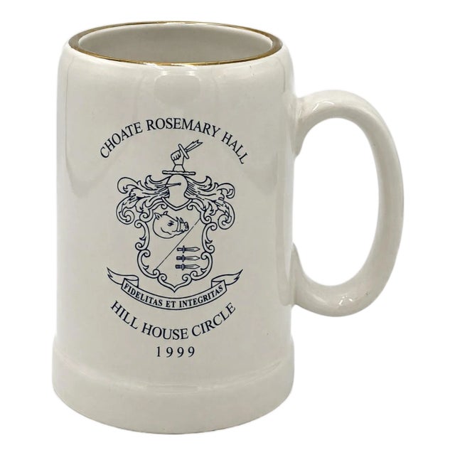 Vintage Choate Rosemary Hall Hill House Circle 1999 Ceramic Mug For Sale