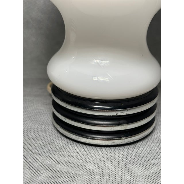 1970s Opal Glass Mushroom Night Lamps from Graewe, Germany, 1970s, Set of 2 For Sale - Image 5 of 12