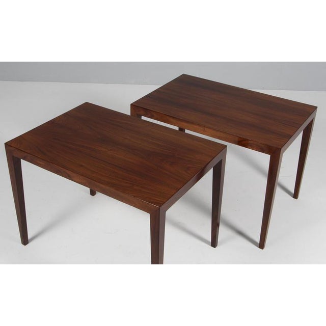 Severin Hansen Side or Bedside Tables by Severin Hansen, 1960s, Set of 2 For Sale - Image 3 of 8