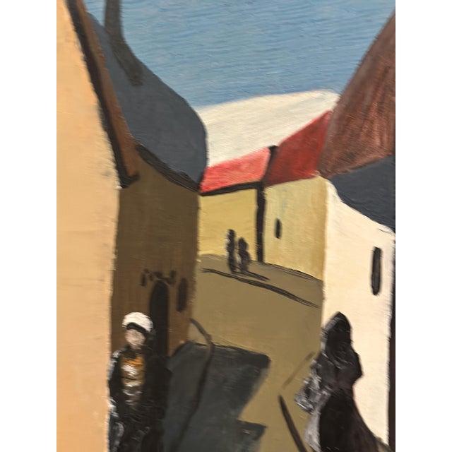 Swedish Artist, Alley, 1950s, Oil on Canvas, Framed For Sale - Image 7 of 16