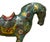 Vintage Chinese Turquoise Blue Flower Cloisonné Enamel Horse Statue For Sale - Image 9 of 12