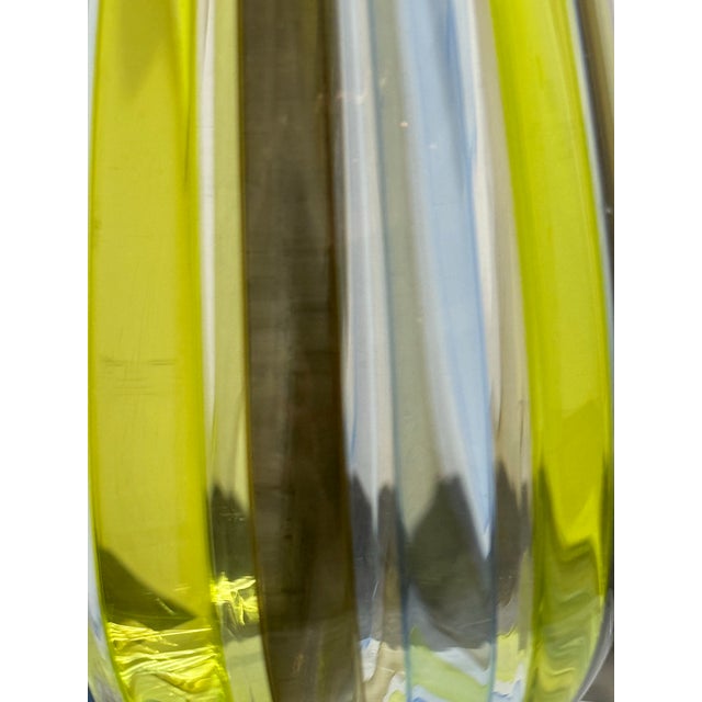 Vintage Art Glass Table Lamp For Sale - Image 10 of 12