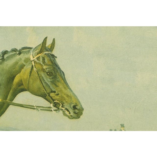 Traditional Mid 20th Century Alfred Munnings Equestrian Lithograph "Solario" Race Horse For Sale - Image 3 of 8