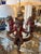 Vintage 1970s Signed Bill Huebbe 3 Fox Chandelier Made in Spain For Sale - Image 10 of 13