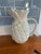 American White Ceramic Pineapple Pitcher For Sale - Image 3 of 6