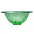 Add a nice art deco touch to your decor with this beautiful fluted green glass bowl from the 1940s. In excellent vintage...