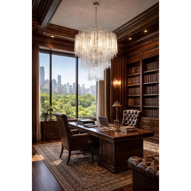 Tronchi Murano Chandeliers, 1990s, Set of 2 For Sale - Image 12 of 18