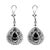 Beautiful natural oval emerald and diamonds drop earrings. 17.05 carats total gemstone weight. 2 pear emeralds, 10.08...