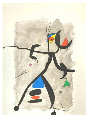 Joan Miró, For Alberti, For Spain, Etching, 1975