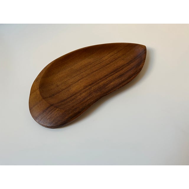 Mid-Century Modern Mid-Century Wood Tray For Sale - Image 3 of 6