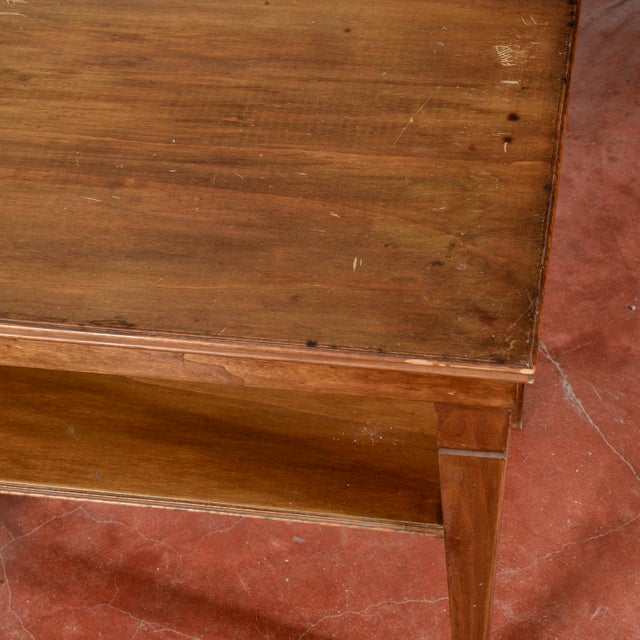 Wood Low Coffee Table with Double Top, 1940s For Sale - Image 7 of 18