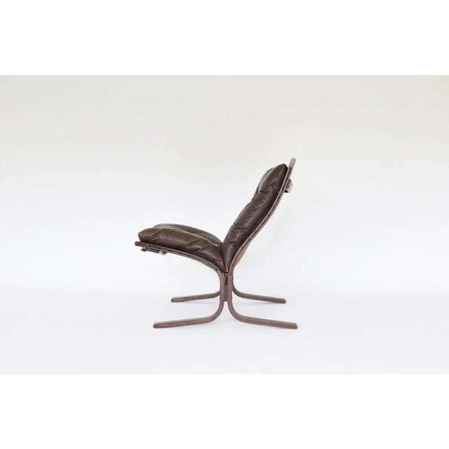 Vintage Peanut Brown Siesta Chair by Ingmar Relling for Westnofa, 1960s For Sale - Image 3 of 10