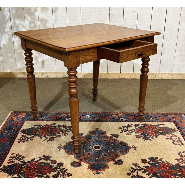 Antique Desk in Fir and Poplar, 1900s For Sale - Image 12 of 13