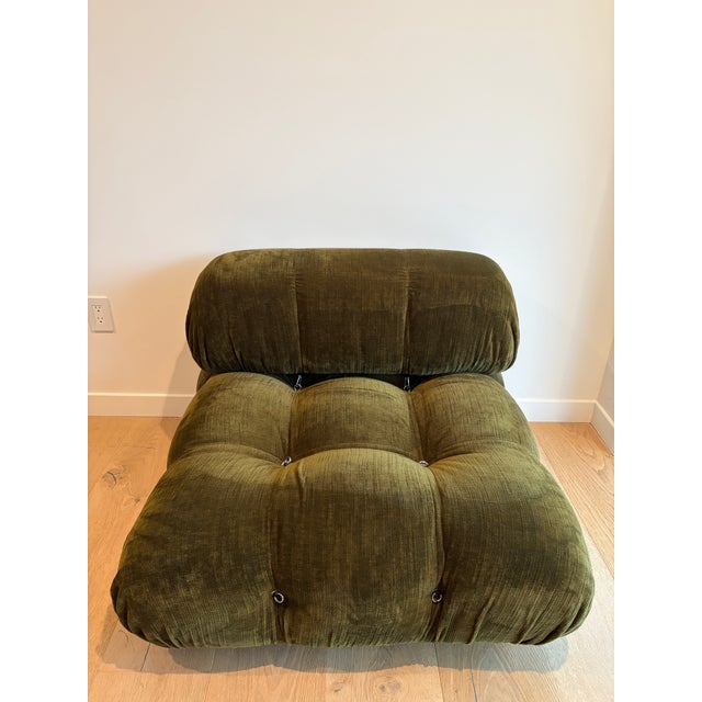 Mid-Century Modern Camaleonda B&b Italia Chenile Olive Green 2023 For Sale - Image 3 of 17