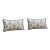 One Pair Ralph Lauren Indoor Outdoor Lumbar Pillows With Contrast Welt and Inserts For Sale