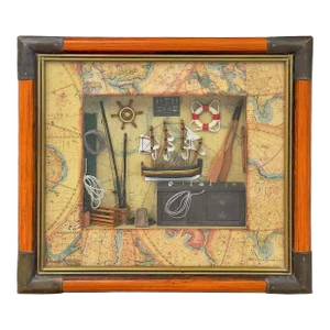 Model Miniature Ship Workshop Wall Decor