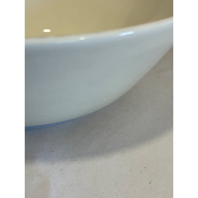 White Vintage Johnson Brothers White Ironstone Bowl, England For Sale - Image 8 of 9