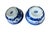 1940s Vintage Blue and White Willow Pattern Japanese Decorative Set of 2 Bowls Made in Japan For Sale - Image 5 of 8