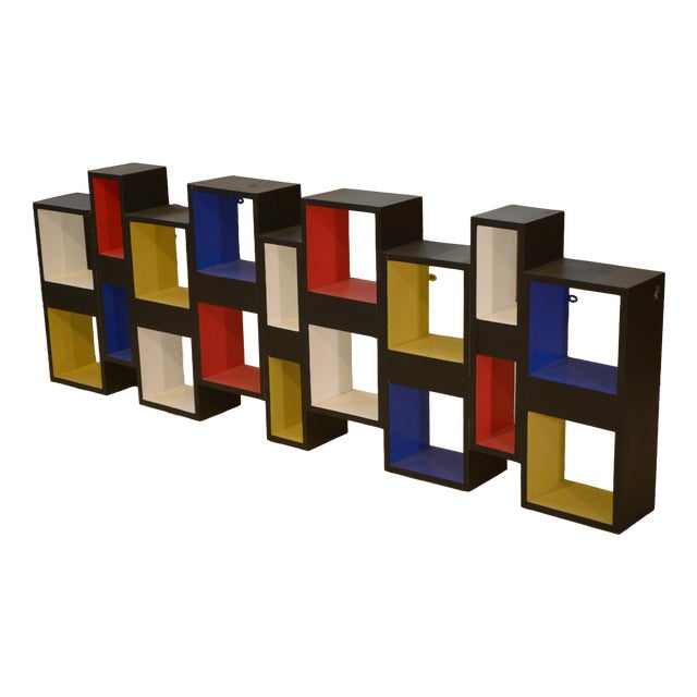 Shelf Pictorial Intervention in the style of Piet Mondrian, 1960s For Sale