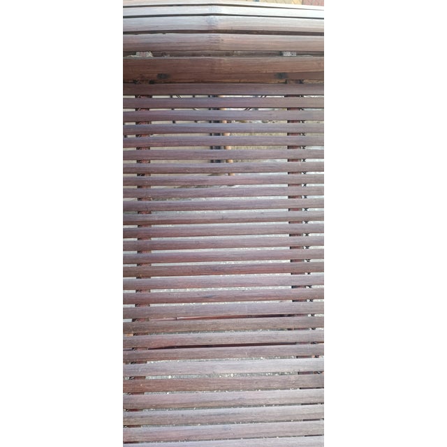 Bamboo and Wooden Slats Deck Chair, 1970s For Sale - Image 11 of 14
