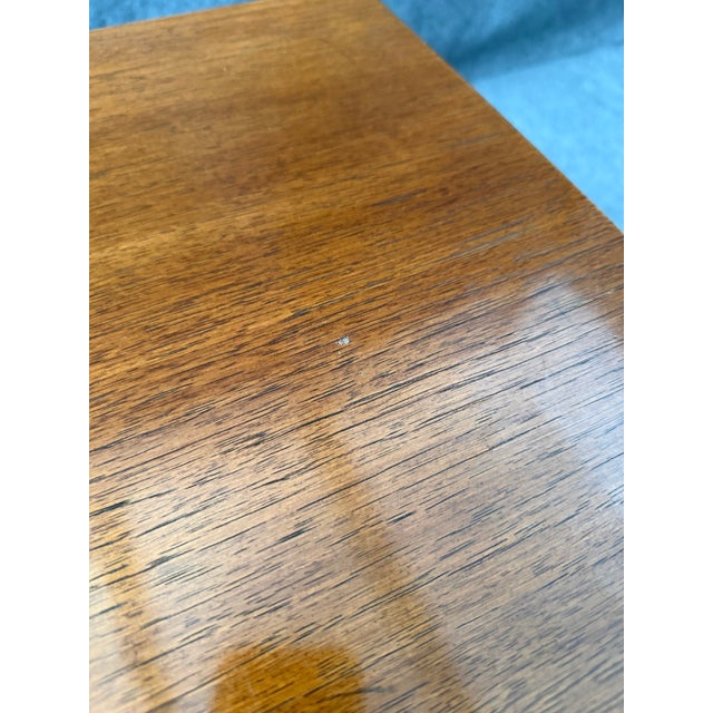 Late 20th Century Thomasville Burled Walnut Two Drawer Nightstand For Sale - Image 10 of 10