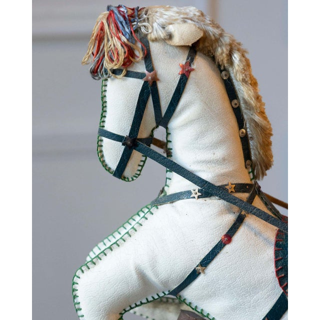 French Decorative Horse in Moleskin with Saddle and Harness, 20th Century For Sale - Image 11 of 12