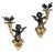 Putti Wall Lights in Bronze Gilded, 1870, Set of 2 For Sale