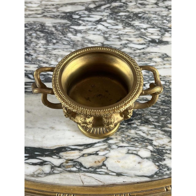 Metal 19th Century Pompeian Bowl with Two Bronze Handles For Sale - Image 7 of 11