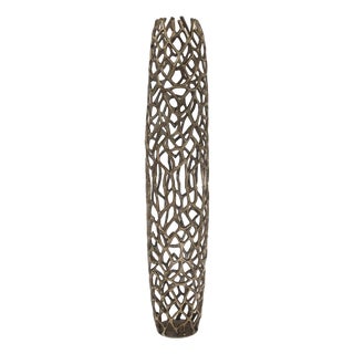 Bronze Aluminum Branch Vase- Large For Sale