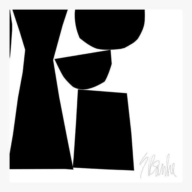 Not Yet Made - Made To Order Cocktail Party in Black and White Fine Art Print 46" X 46" by Liz Roache For Sale - Image 5 of 5