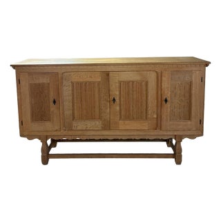 Oak Credenza in the style of Kjærnulf, 1970s For Sale