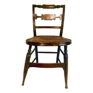 Mid 19th Century Early American "Fancy" Side Chair For Sale