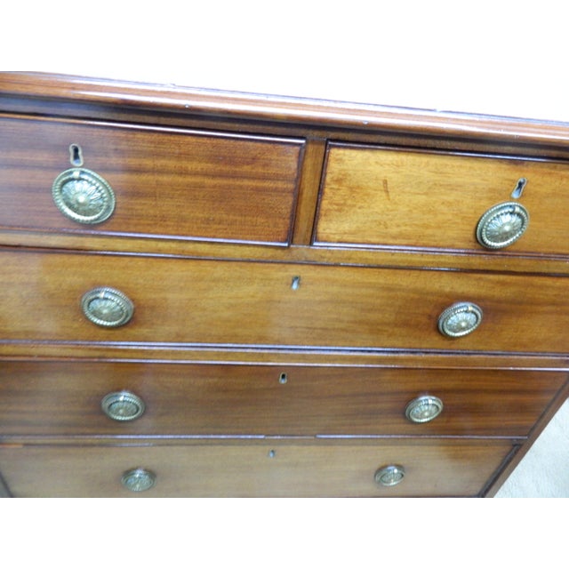 Brown Edwardian Mahogany Chest of Drawers, 1890s For Sale - Image 8 of 18