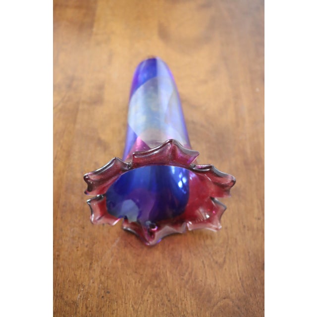 Mid 20th Century Art Glass Wall Pocket Vase For Sale - Image 5 of 7