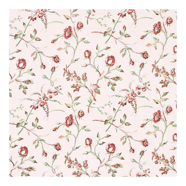 Sample - Schumacher Beluze Fabric in Blush For Sale
