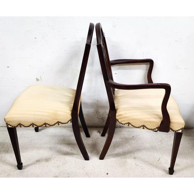 Kindel Dining Chairs Shield Back Model 76-082 For Sale - Image 9 of 12