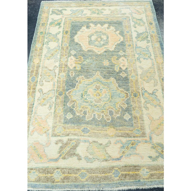 Turkish Oushak Rug 2'10" x 4'4" #19546 Explore a curated collection of hallway runners, wool rugs, and handmade...