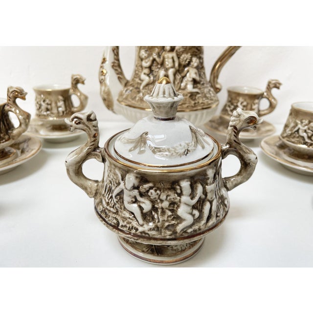 Coffee Service by R. Capodimonte, 1960s, Set of 12 For Sale - Image 6 of 18