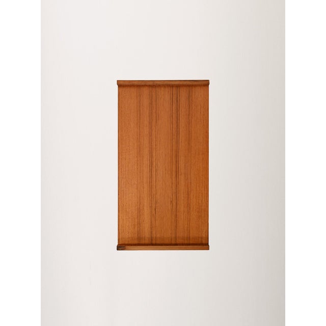 Scandinavian Teak Bedside Table with Two Drawers, 1960s For Sale - Image 10 of 11