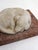 Small Art Deco Sculpture of a Sleeping Dog on a Marble Base, 1920s-1940s For Sale - Image 3 of 11