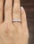 Modern 0.50 Ct Half Bezel-Set Diamond Ring Size 6 For Sale - Image 3 of 9