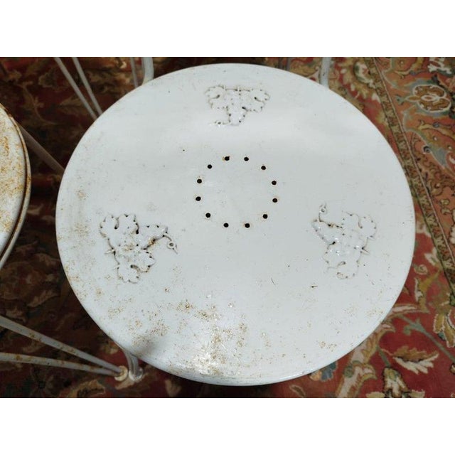 Wrought Iron Garden Chairs, Set of 8 For Sale - Image 9 of 12