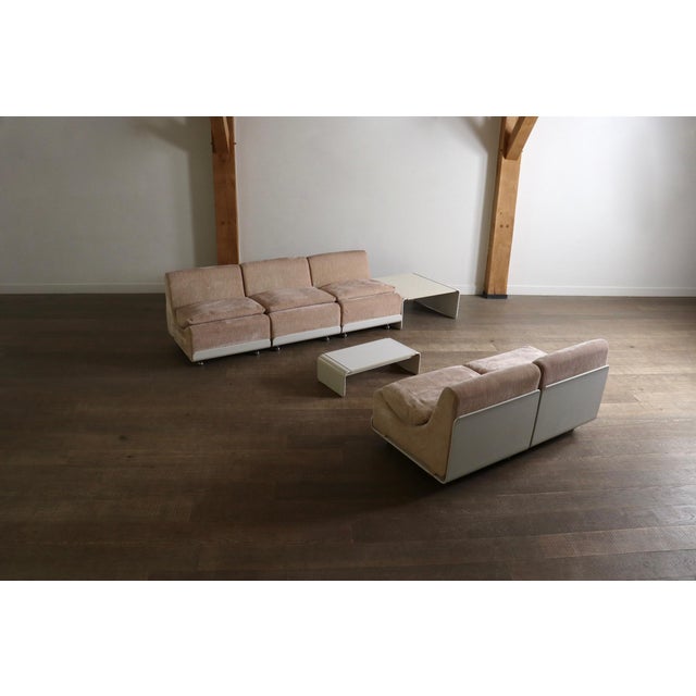 Pink Orbis Modular Sofa in Corduroy by Luigi Colani for Cor, 1970s, Set of 7 For Sale - Image 8 of 13