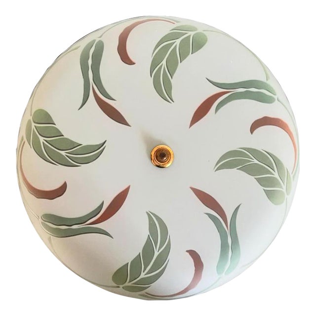 1940s Leafy Ceiling Light For Sale