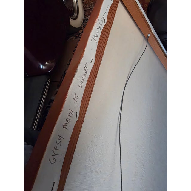 Mid-Century Modern Deane Olson Sailboat Painting For Sale - Image 3 of 11